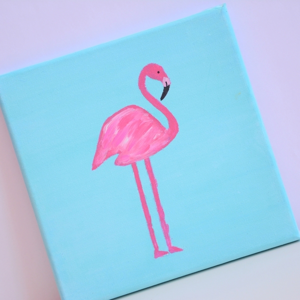 Καδράκι Φλαμίνγκο - διακοσμητικό, πίνακες & κάδρα, δωμάτιο, flamingos, παιδικά κάδρα - 2