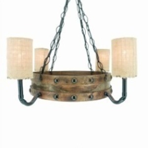 Loft chandelier - handmade, ξύλο, design, μοναδικό, χαλκός, μέταλλο, χειροποίητα, κρεμαστά