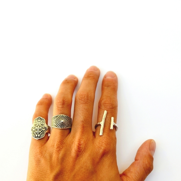 Δαχτυλίδι ασημί - μέταλλο, δαχτυλίδια, must, boho - 2