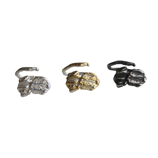 Δαχτυλίδι απο ασήμι 925 χειροποίητο/handmade modern ring/contemporary ring - statement, ασήμι, handmade, design, μοναδικό, μοντέρνο, chevalier, επιχρυσωμένα, ασήμι 925, δαχτυλίδι, δαχτυλίδια, χειροποίητα, μαύρα, ασημένια, γυναίκα, unique, boho, δώρα για γυναίκες - 3