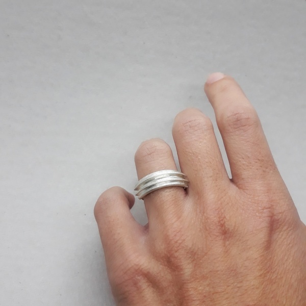○ palyrria | δαχτυλίδι παλίρροια | ασήμι 925 - ασήμι, μοναδικό, μοντέρνο, καλοκαίρι, ασήμι 925, ασήμι 925, δαχτυλίδι, χειροποίητα, μικρά, rock - 2