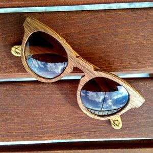 Galinthias | Handmade wooden sunglasses - ξύλο, μοναδικό, καλοκαίρι, χειροποίητα, παραλία, αξεσουάρ, απαραίτητα καλοκαιρινά αξεσουάρ, unique, γυαλιά ηλίου - 4