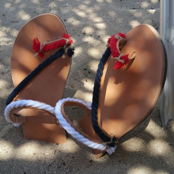 Navy Sandals - σανδάλι, σανδάλια - 2