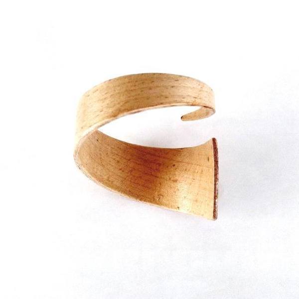 Helix beech| Handmade wooden bracelet - handmade, ξύλο, μοναδικό, μοντέρνο, χειροποίητα, minimal, ξύλινο, unique, rock, σταθερά, φαρδιά - 2
