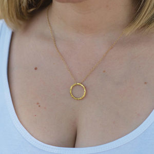 Ring necklace II goldplated - 2
