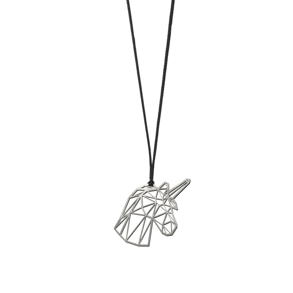 Unicorn Necklace - ασήμι, γυναικεία, ασήμι 925, ανδρικά, κολιέ, κορδόνια, unisex