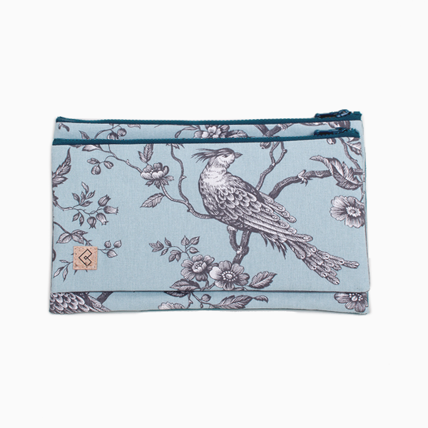 The Suffragette Bag - Birds - βαμβάκι, βραδυνά, clutch, τσάντα