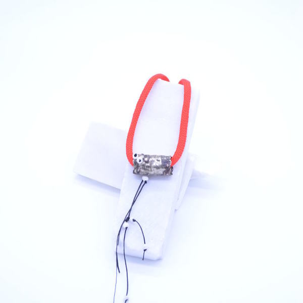 ''Red cords'' necklace - ιδιαίτερο, μοναδικό, ασήμι 925, κεραμικό, κολιέ, κορδόνια