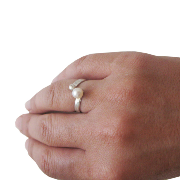 Δαχτυλίδι με μαργαριτάρι /silver ring with pearl - ασήμι, μαργαριτάρι, μαργαριτάρι, ασήμι 925, ασήμι 925, δώρο - 4