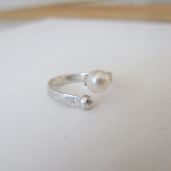 Δαχτυλίδι με μαργαριτάρι /silver ring with pearl - ασήμι, μαργαριτάρι, μαργαριτάρι, ασήμι 925, ασήμι 925, δώρο - 5