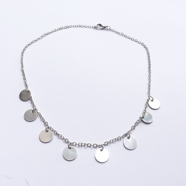 Necklace choker - αλυσίδες, δώρο, τσόκερ, κολιέ, ασημένια, boho