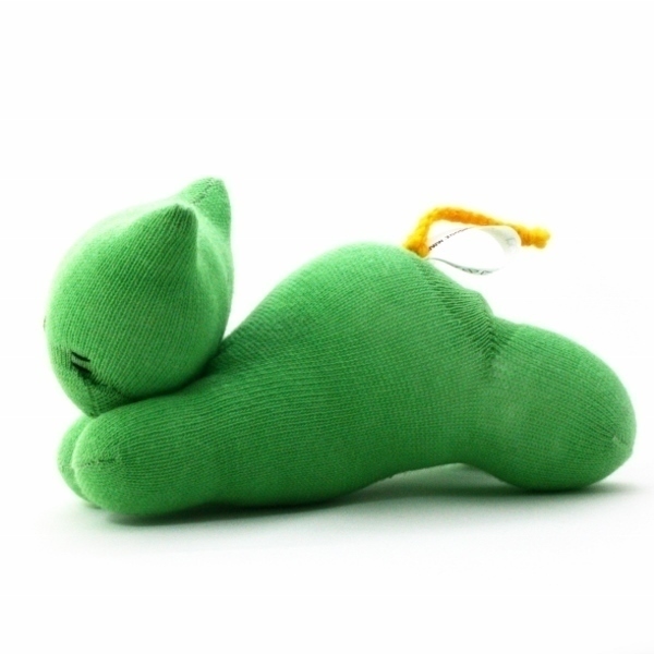 Πράσινος μικρός γατούλης! - παιχνίδι, δώρο, χειροποίητα, παιδικό δωμάτιο - 3