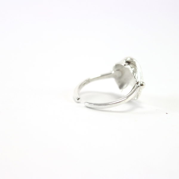 Silver shell ring - ασήμι, chic, καλοκαιρινό, μοναδικό, μοντέρνο, καλοκαίρι, ασήμι 925, δαχτυλίδι, minimal, απαραίτητα καλοκαιρινά αξεσουάρ - 4