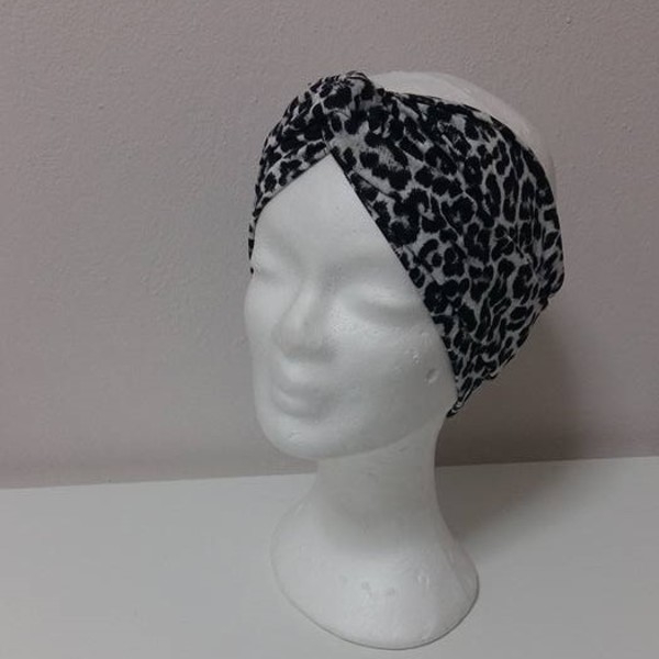 "Wild thing" headband - ύφασμα, κορδέλα, animal print, chic, καλοκαίρι, στυλ, παραλία - 3