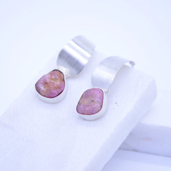 ''Indian Ruby'' earrings - ημιπολύτιμες πέτρες, ημιπολύτιμες πέτρες, ασήμι 925, ασήμι 925, κλασσικά