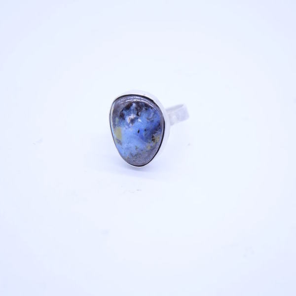 ''Opal'' ring - statement, ημιπολύτιμες πέτρες, ασήμι 925, boho, αυξομειούμενα - 2