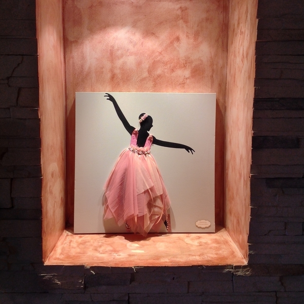 " Prima Ballerina " Μπαλαρίνα σε καμβά - πίνακες & κάδρα, καμβάς, κορίτσι, επιτοίχιο, μπαλαρίνα, χειροποίητα, romantic, παιδική διακόσμηση, παιδικά κάδρα - 5