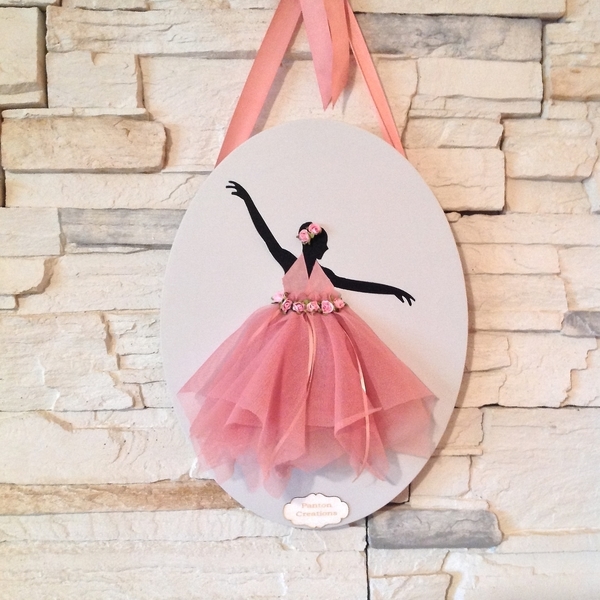 " Prima Ballerina " Μπαλαρίνα σε καμβά - πίνακες & κάδρα, καμβάς, κορίτσι, επιτοίχιο, δώρο, μπαλαρίνα, χειροποίητα, romantic, παιδική διακόσμηση, παιδικά κάδρα - 3