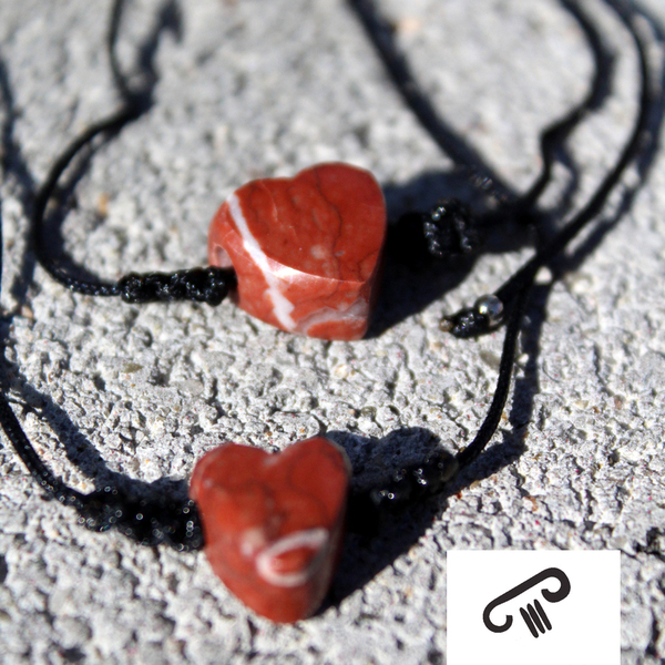 Χειροποίητο βραχιόλι κόκκινη καρδιά με ρυθμιζόμενο κορδόνι και κόκκινο μάρμαρο - ημιπολύτιμες πέτρες, charms, μοντέρνο, καρδιά, κορδόνια, χειροποίητα, romantic, minimal, gift idea, αυξομειούμενα - 5