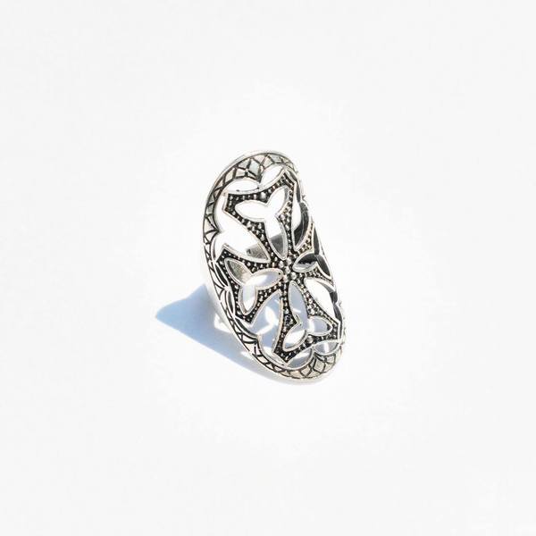 δαχτυλίδι με σταυρό σκαλιστό - ορείχαλκος, σταυρός, δαχτυλίδι, αυξομειούμενα