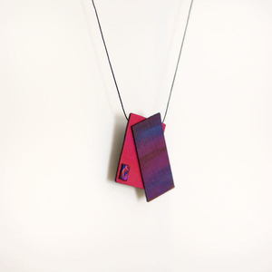 card necklace - vintage, μοναδικό, μοντέρνο, καμβάς, ακρυλικό, χειροποίητα, all season