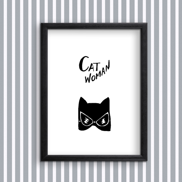 Catwoman - Διακοσμητικές εκτυπώσεις - εκτύπωση, αγόρι, χαρτί, αφίσες, παιδικό δωμάτιο, σούπερ ήρωες - 2
