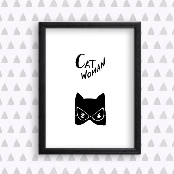 Catwoman - Διακοσμητικές εκτυπώσεις - εκτύπωση, αγόρι, χαρτί, αφίσες, παιδικό δωμάτιο, σούπερ ήρωες - 3
