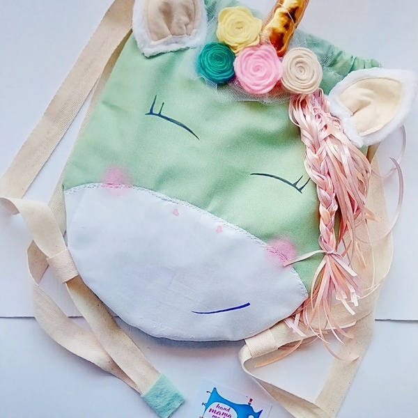 Unicorn Bag in mint!!! - τσάντα, μονόκερος, για παιδιά, τσαντάκια