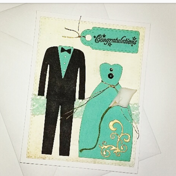 Κάρτα "wedding" - χαρτί, χειροποίητα, γάμος, γάμου