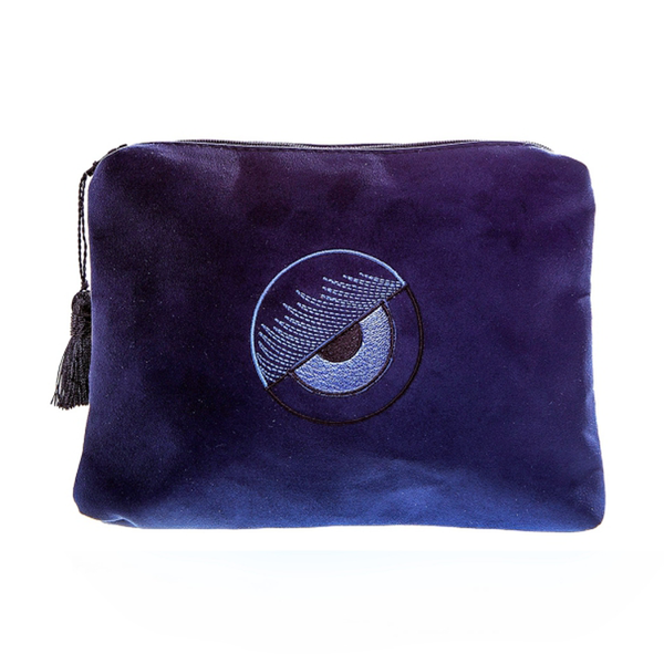 Miss Blue - Envelope Bag by Christina Malle - με φούντες, μάτι