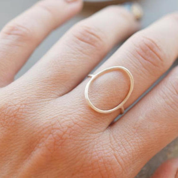 Οβαλ σχήμα δαχτυλίδι από ασήμι 925, χειροποίητο - ασήμι 925, γεωμετρικά σχέδια, minimal, μεγάλα