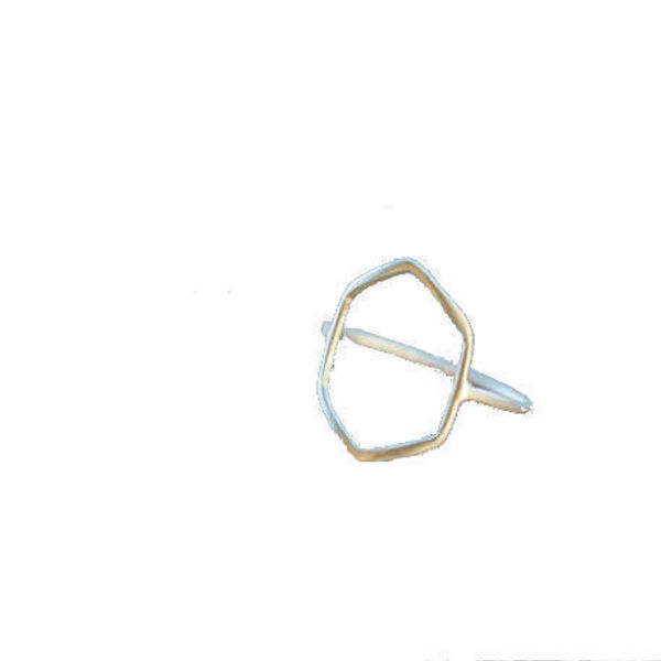 Πολύγωνο δαχτυλίδι από ασήμι 925, γεωμετρικό ασημένιο δαχτυλίδι, χειροποίητο δαχτυλίδι - ασήμι 925, γεωμετρικά σχέδια