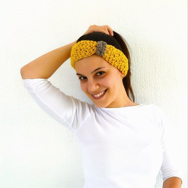 Wool Headband - μαλλί, κορδέλα, χειμωνιάτικο, χειροποίητα, Black Friday, headbands