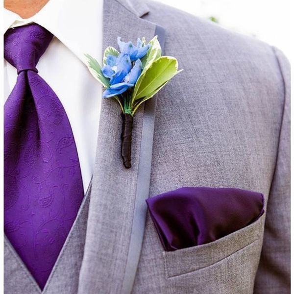Μανικετόκουμπα ''Small purple'' - γυαλί, ανδρικά, ακρυλικό, χειροποίητα, για γάμο, δώρα για άντρες - 2