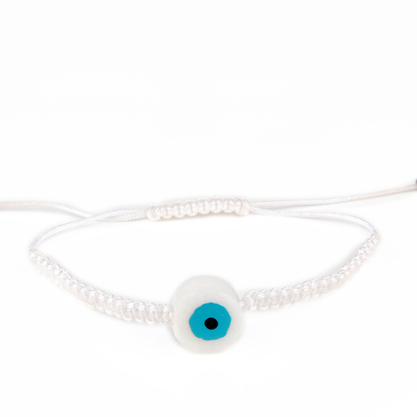 Evil Eye Marble Bracelet - ημιπολύτιμες πέτρες, charms, μακραμέ, βραχιόλι, χειροποίητα, μάτι, evil eye, bracelet, gift idea