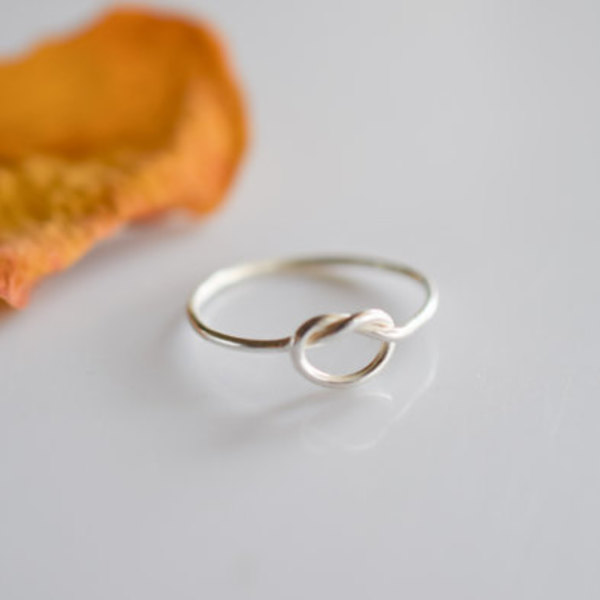 Κόμπος από ασήμι! δαχτυλίδι από ασήμι 925 - ασήμι 925, minimal, βεράκια, μικρά, φθηνά - 2