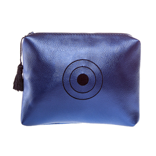 Miss Metallic - Envelope Bag by Christina Malle - μπλε, με φούντες, δερματίνη, μεταλλικό