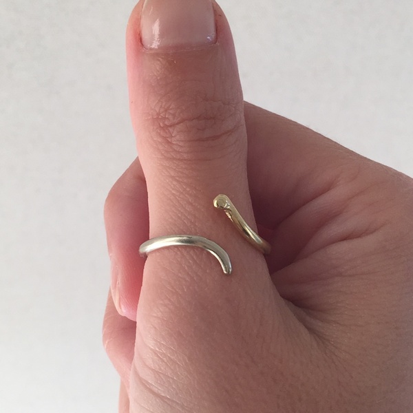 Δαχτυλιδι ορειχάλκινο χειροποίητο δίχρωμο - κλασσικό, μοναδικό, μοντέρνο, ορείχαλκος, αλπακάς, δαχτυλίδι, χειροποίητα - 3