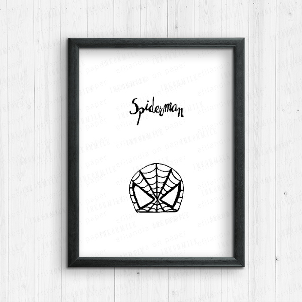 Spiderman - Διακοσμητικές εκτυπώσεις - εκτύπωση, πίνακες & κάδρα, αγόρι, χαρτί, παιδικό δωμάτιο, σούπερ ήρωες, παιδικά κάδρα