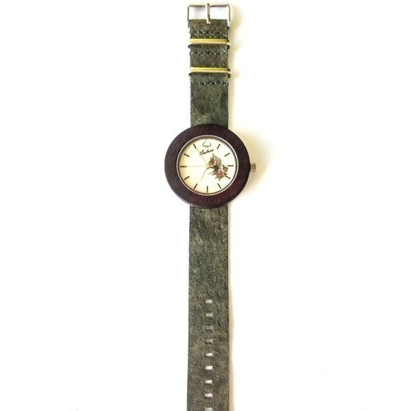 “Οres” – Auxo [Αυξώ]|Handmade wooden watch - δέρμα, ξύλο, ρολόι, χειροποίητα, αξεσουάρ, ξύλινο, unisex, unique - 2