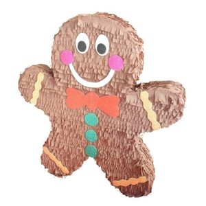 Πινιάτα Gingerbread (Αγόρι και Κορίτσι) - κορδόνια, αξεσουάρ, γενέθλια, χριστουγεννιάτικο, πινιάτες, γιορτή, party