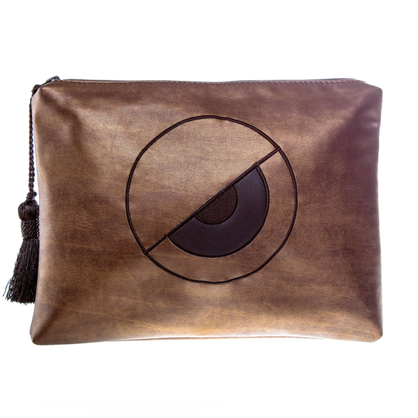 Madam Antique Gold - Envelope Bag by Christina Malle CM63944 - κεντητά, φάκελοι, με φούντες, δερματίνη, μεταλλικό