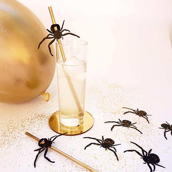 Spider straws - χαρτί, πάρτυ, halloween
