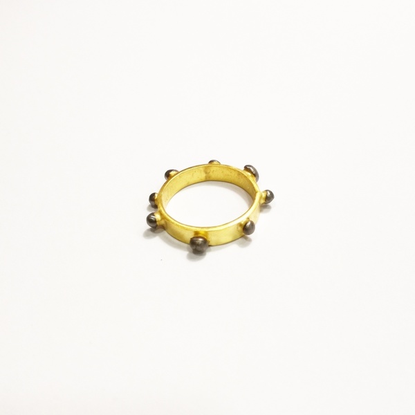 Δαχτυλίδι Σποράκια Φαρδύ - μοντέρνο, επιχρυσωμένα, επιχρυσωμένα, ασήμι 925, ασήμι 925, χειροποίητα, minimal, βεράκια, μικρά, νεανικό - 5