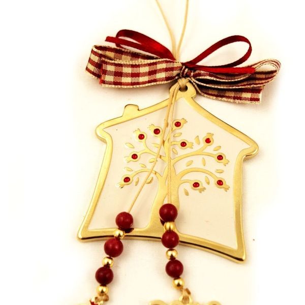 Γούρι Μεταλλικό Σπιτάκι - γούρι, σπίτι, χριστουγεννιάτικο, μεταλλικό, χριστουγεννιάτικα δώρα