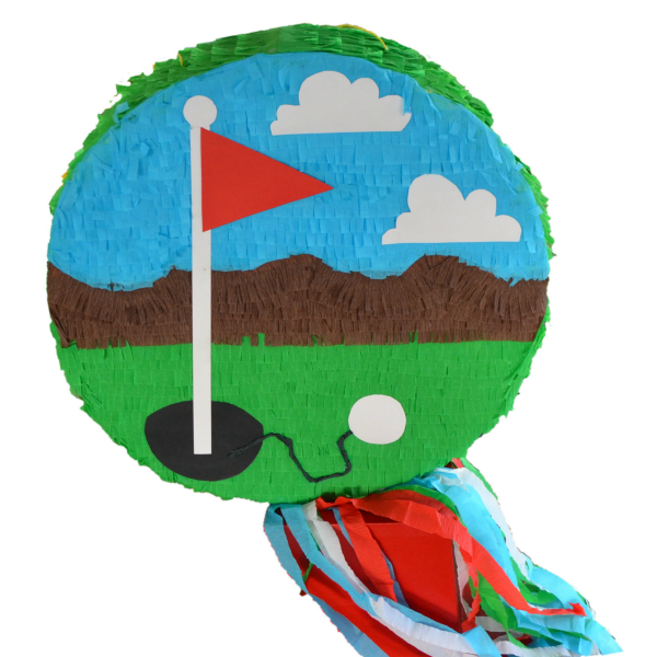 Πινιάτα Golf (mini golf), 38 εκ - αγόρι, χειροποίητα, παιδί, γενέθλια, birthday, πινιάτες, πάρτυ γενεθλίων, παιδικό πάρτυ