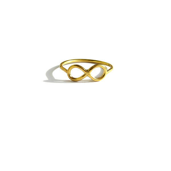 Δαχτυλίδι μίνιμαλ "infinity ring" - επιχρυσωμένα, ασήμι 925, δώρο, άπειρο, χειροποίητα, minimal, βεράκια, woman, gift, σταθερά, επιχρύσωση 14κ, δώρα για γυναίκες - 2