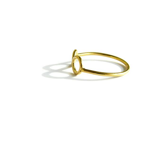 Δαχτυλίδι μίνιμαλ "infinity ring" - επιχρυσωμένα, ασήμι 925, δώρο, άπειρο, χειροποίητα, minimal, βεράκια, woman, gift, σταθερά, επιχρύσωση 14κ, δώρα για γυναίκες - 3