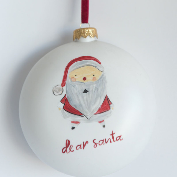 DEAR SANTA - πλαστικό, χριστουγεννιάτικα δώρα, άγιος βασίλης, στολίδι δέντρου