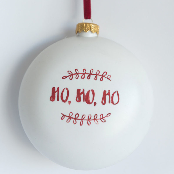 HO HO HO - πλαστικό, χριστουγεννιάτικα δώρα, στολίδι δέντρου
